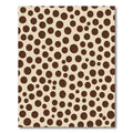 Chocolate Brown Polka Dot Whimsical Rug