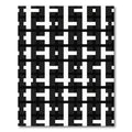 Monochromatic Geometric Weave Statement Rug