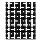 Monochromatic Geometric Weave Statement Rug