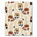 Earthy Abstract Floral Forms Rug