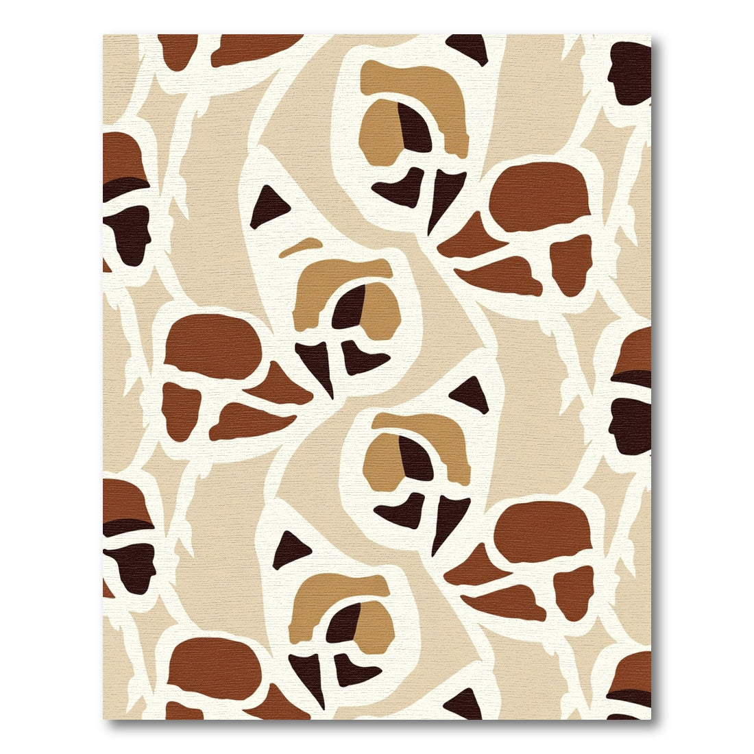 Earthy Abstract Floral Forms Rug