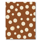 Brown and Cream Polka Dot Circles Rug