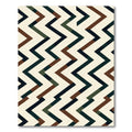 Geometric Rustic Chevron Zigzag Rug