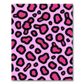 Pink Cheetah Spots Abstract Shapes Rug
