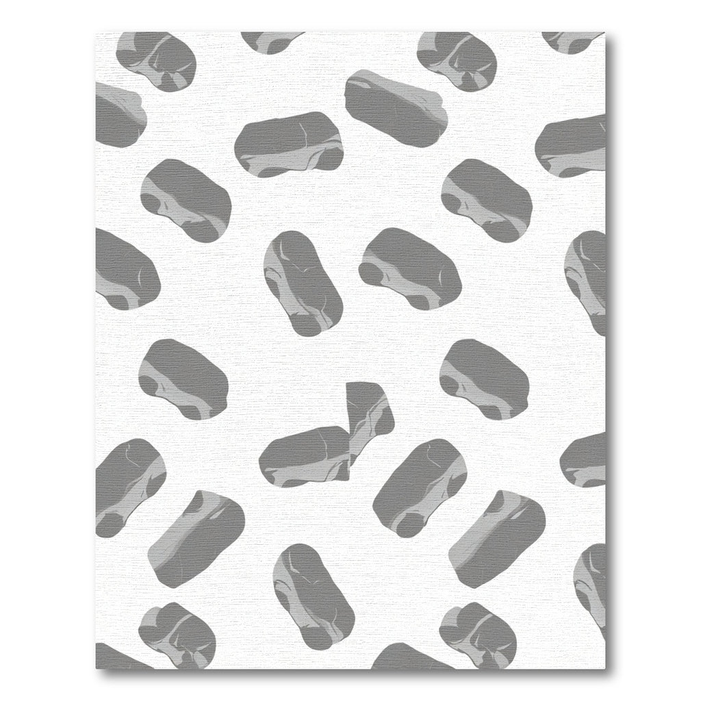 Gray Marbled Stone Abstract Rug