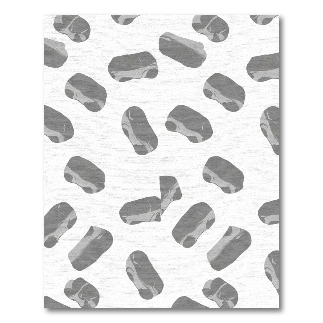 Gray Marbled Stone Abstract Rug