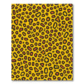 Bold Orange Leopard Spot Rug