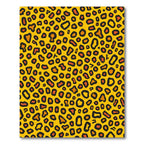 Bold Orange Leopard Spot Rug