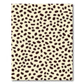 Cream Brown Spotted Animal Print Rug