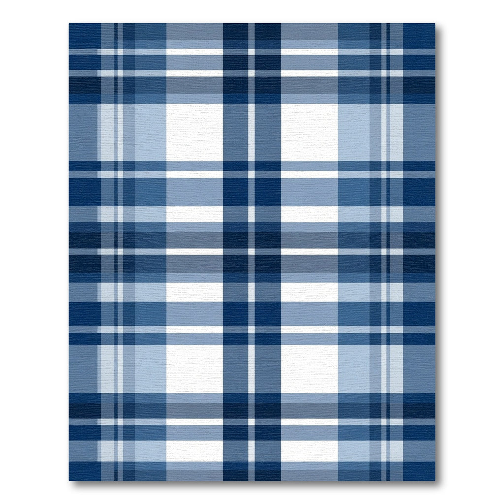Classic Blue Tartan Plaid Rug