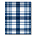 Classic Blue Tartan Plaid Rug