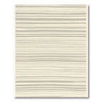 Subtle Beige Horizontal Stripe Rug