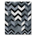 Monochromatic Zigzag Geometric Abstraction Rug