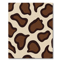 Brown Beige Animal Print Spots Rug