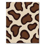 Brown Beige Animal Print Spots Rug