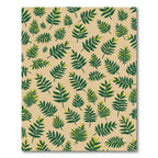 Green Leafy Branch Background Rug