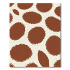 Natural Brown Contemporary Spot Rug