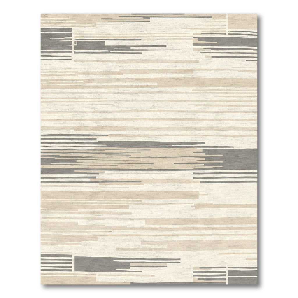 Neutral Linen Stripe Rug