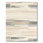 Neutral Linen Stripe Rug