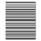 Bold Black White Striped Arrangement Rug