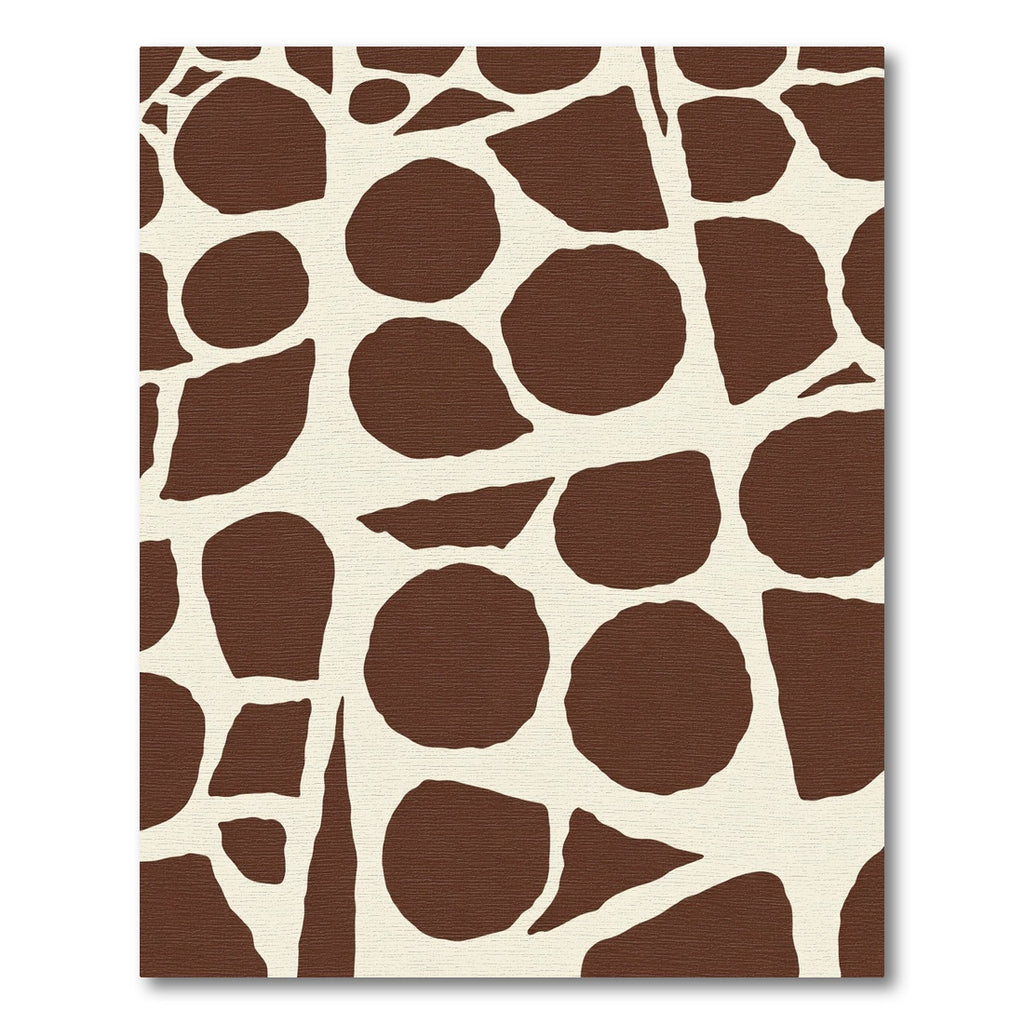 Brown Giraffe Print Spots Rug