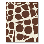 Brown Giraffe Print Spots Rug