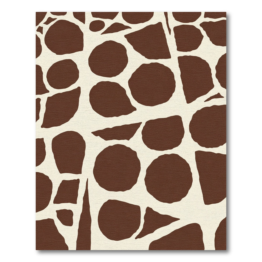 Brown Giraffe Print Spots Rug