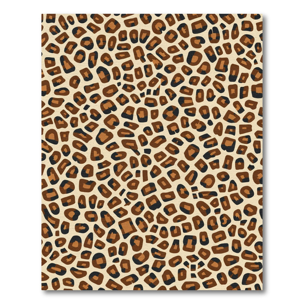 Brown Leopard Spot Animal Print Rug