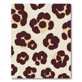 Deep Brown Leopard Spot Contemporary Rug