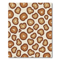 Brown and Tan Wood Grain Rounds Rug