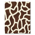 Brown Giraffe Spot Abstract Rug