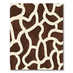 Brown Giraffe Spot Abstract Rug