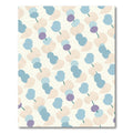 Soft Blue Purple Abstract Dots Rug