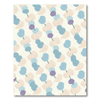 Soft Blue Purple Abstract Dots Rug