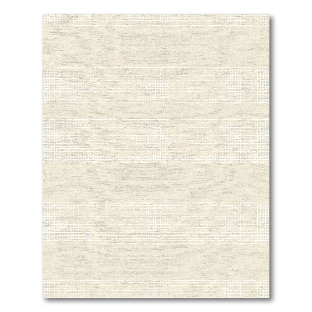 Cream Striped Halftone Dot Rug