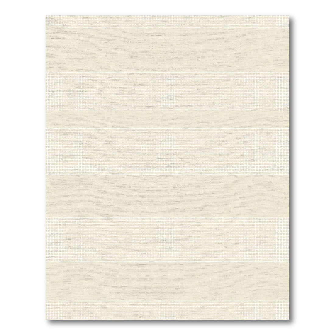 Cream Striped Halftone Dot Rug