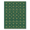 Emerald Gold Geometric Art Deco Rug