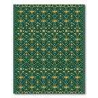 Emerald Gold Geometric Art Deco Rug