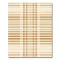 Golden Checkered Horizontal Stripe Rug