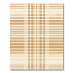 Golden Checkered Horizontal Stripe Rug