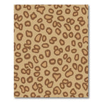 Brown Leopard Spot Animal Print Rug