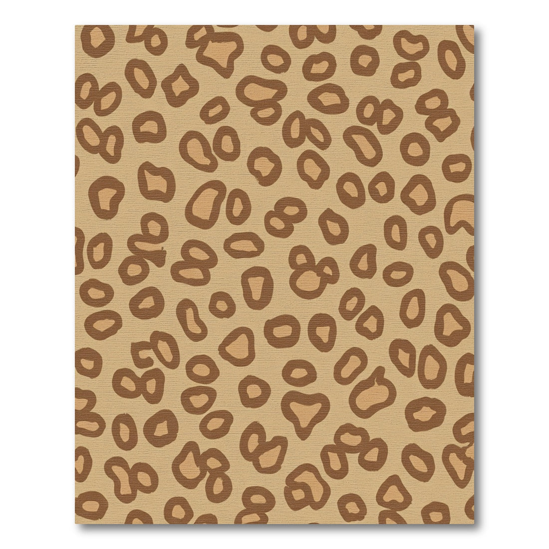 Brown Leopard Spot Animal Print Rug