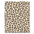 Beige And Brown Leopard Spot Cluster Rug