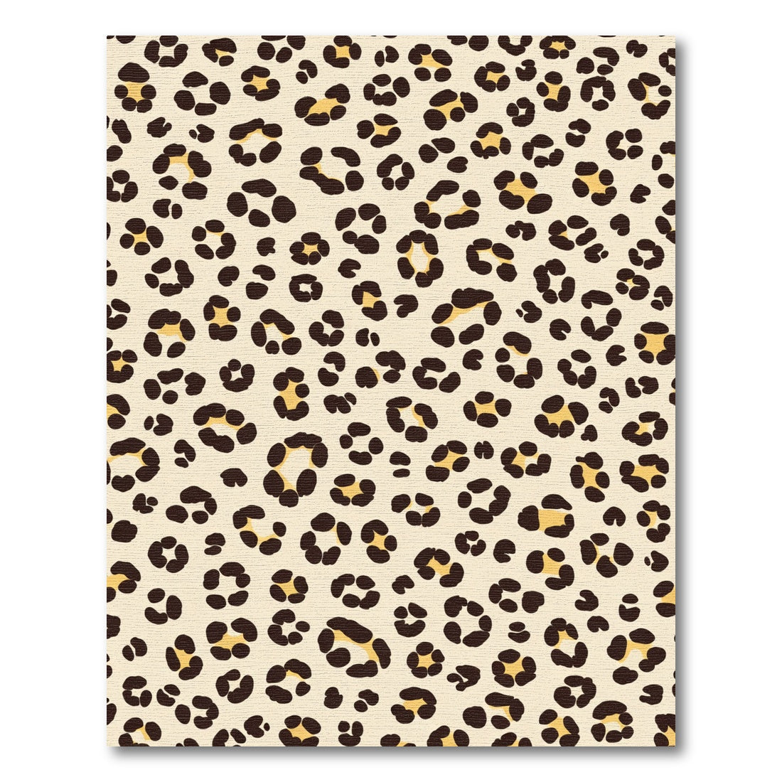 Beige And Brown Leopard Spot Cluster Rug