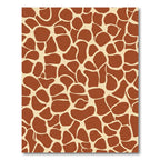 Safari Tan Brown Irregular Shapes Rug
