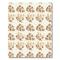 Earthy Brown Organic Floral Arrangement Rug