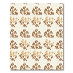 Earthy Brown Organic Floral Arrangement Rug