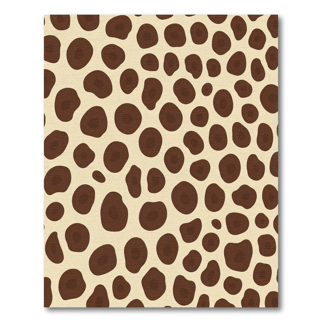 Brown Spots On Creamy Background Rug