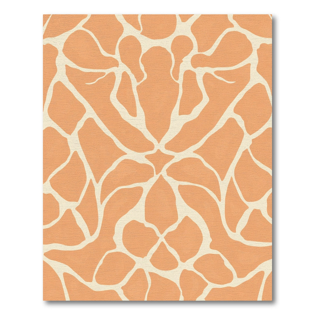 Terracotta Beige Giraffe Spot Rug