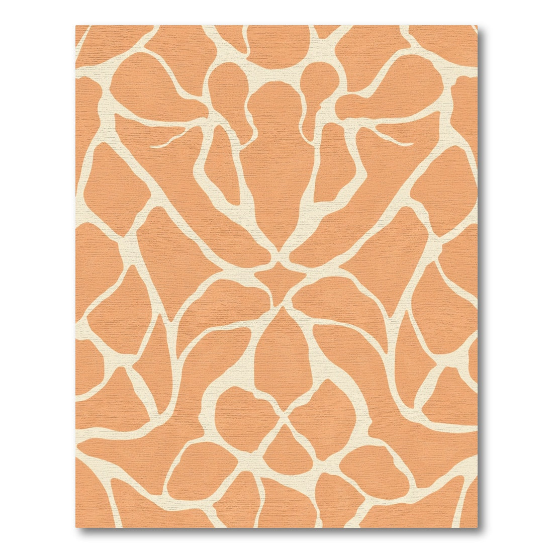 Terracotta Beige Giraffe Spot Rug